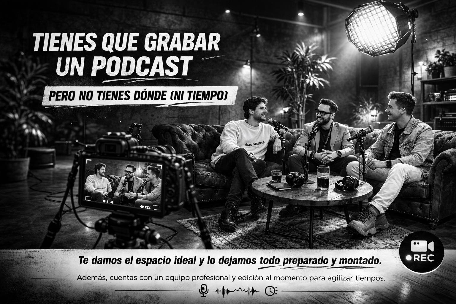 estudio de grabacion podcast